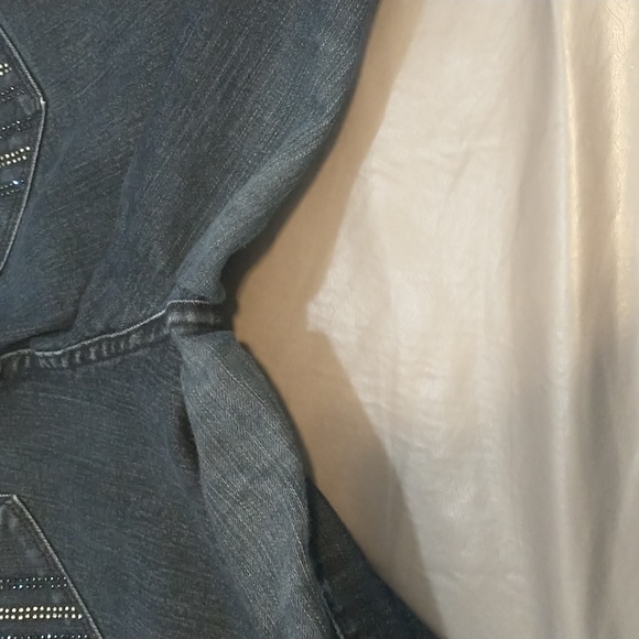 NYDJ dark wash bootcut blingy back pockets - Picture 4 of 13